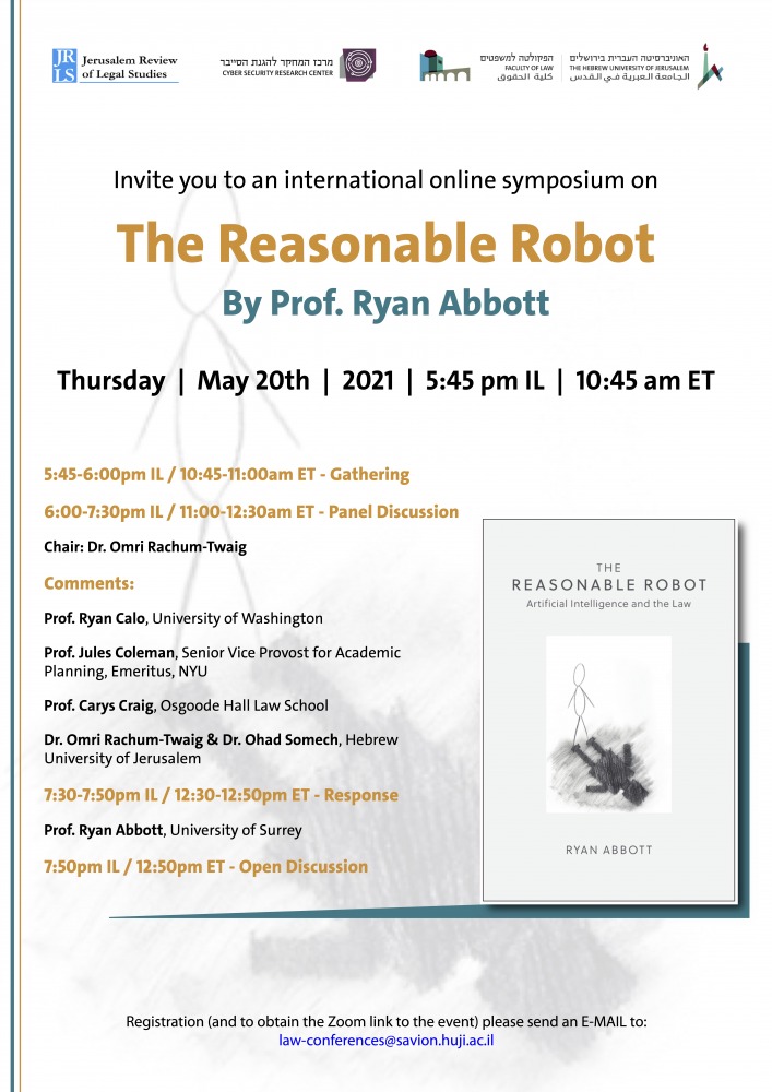 international online symposium on The Reasonable Robot